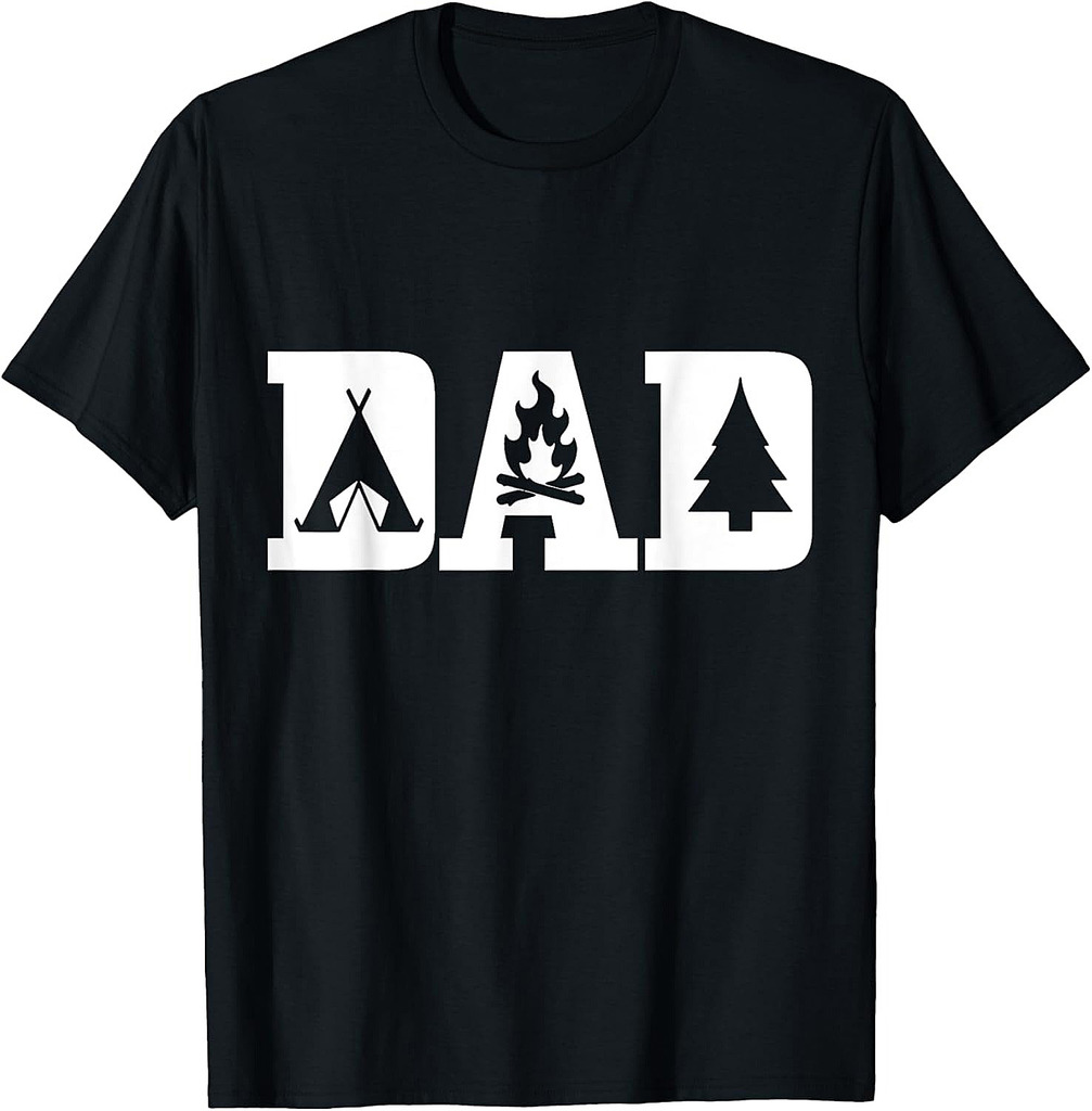 Camping Dad Father's Day Outdoor Bushcraft Camper T-Shirt