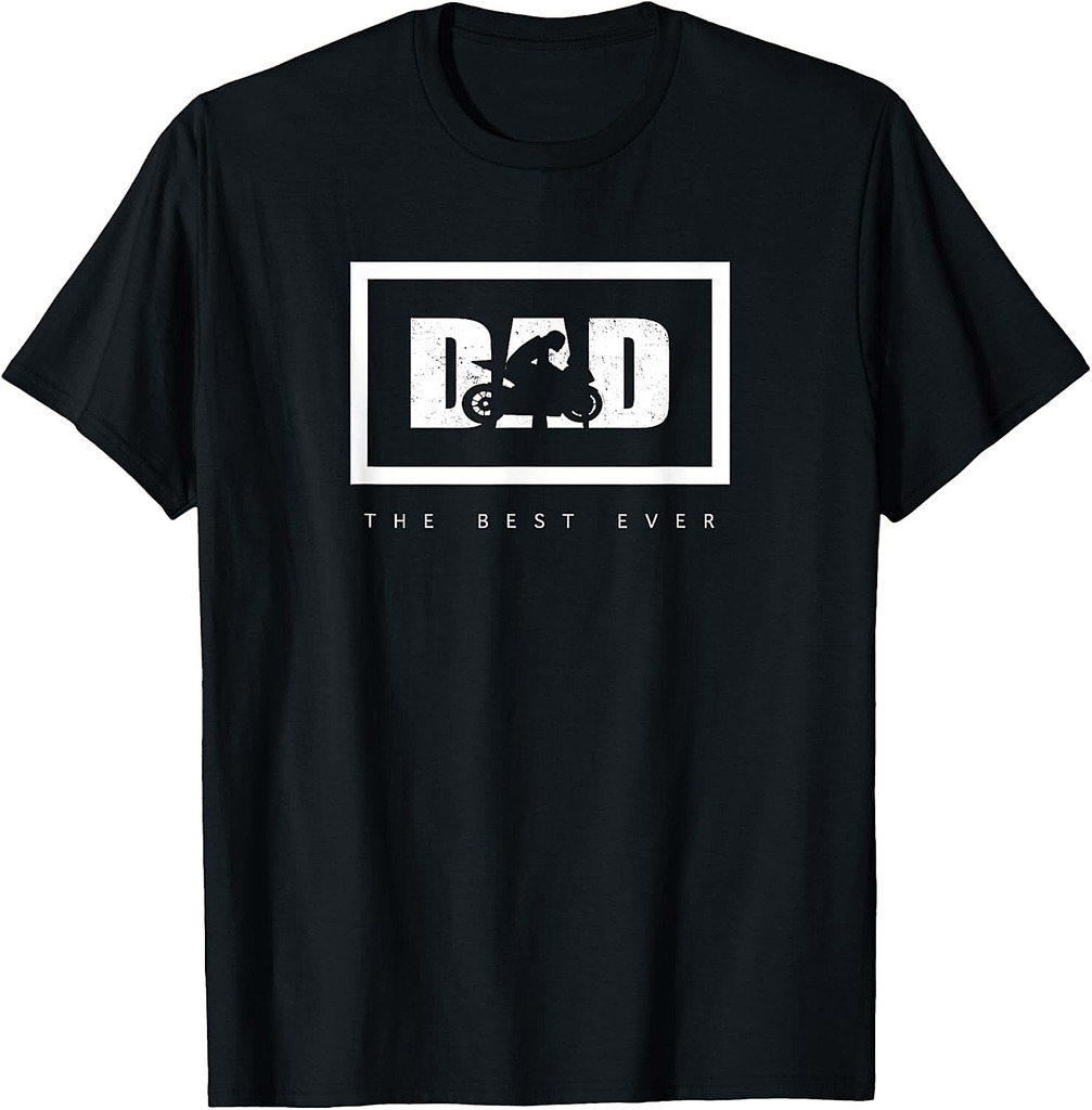 Cool Biker Design For Dad Men Motorcycling Motorcycle Biker T-Shirt