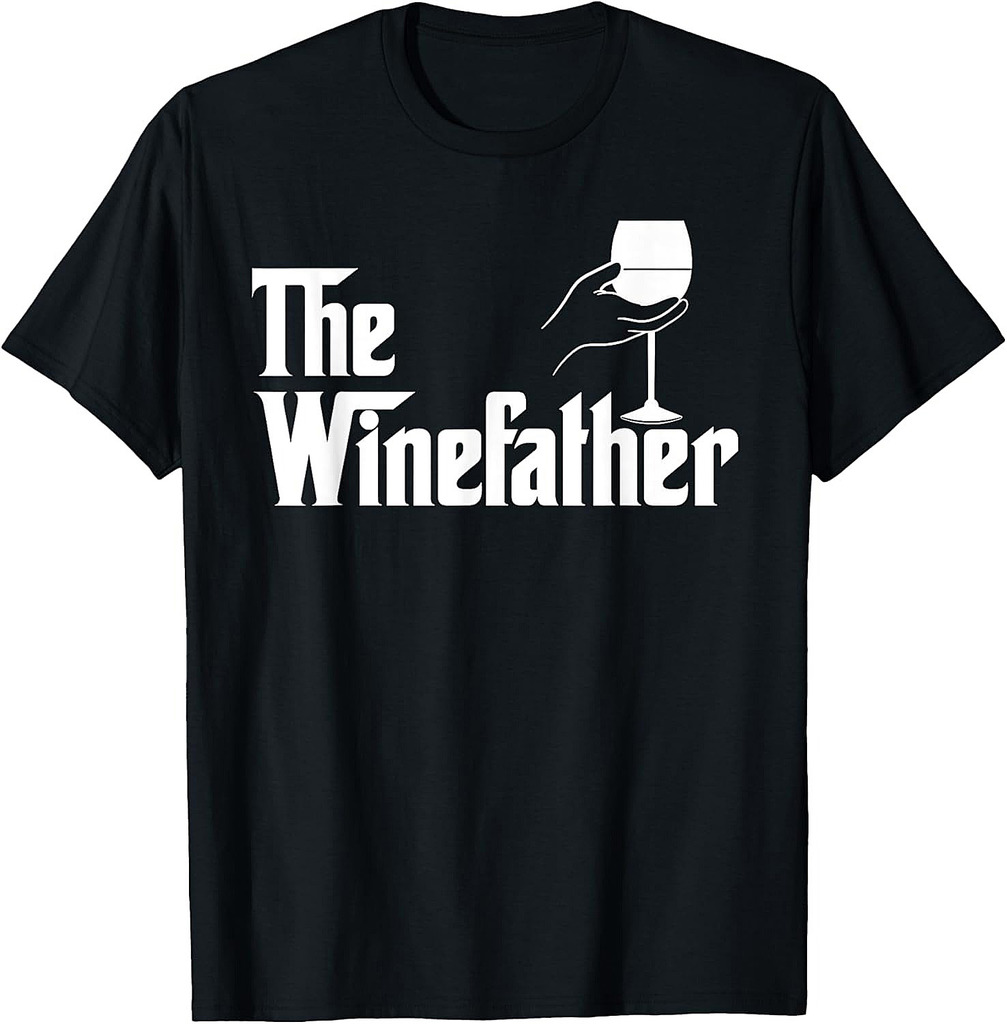Winefather Wine Dad Dad Red Wine White Wine Funny Gift T-Shirt