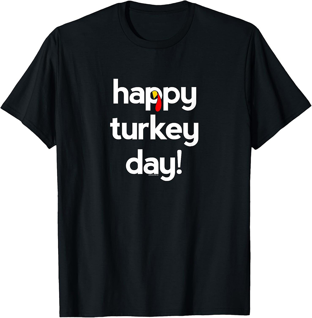 Thanksgiving for Men Women  Happy Turkey Day Give Thanks T-Shirt