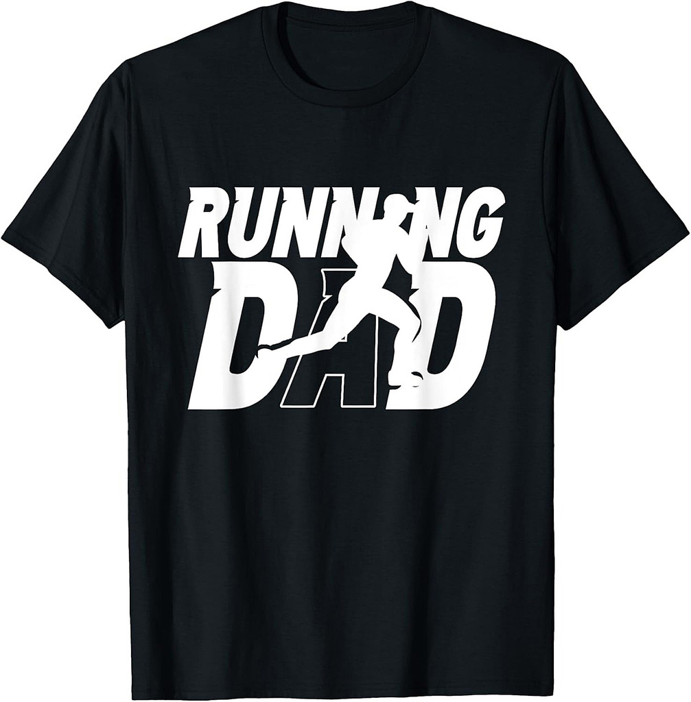 Running Dad Daddy Father Jogging Papa Father's Day T-Shirt