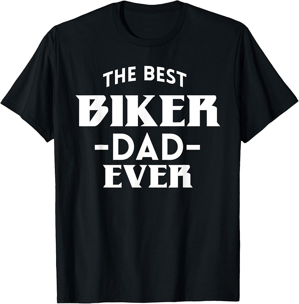 Mens The Best Biker Dad Ever Motorrad Fahrer Father's Day Dad T-Shirt