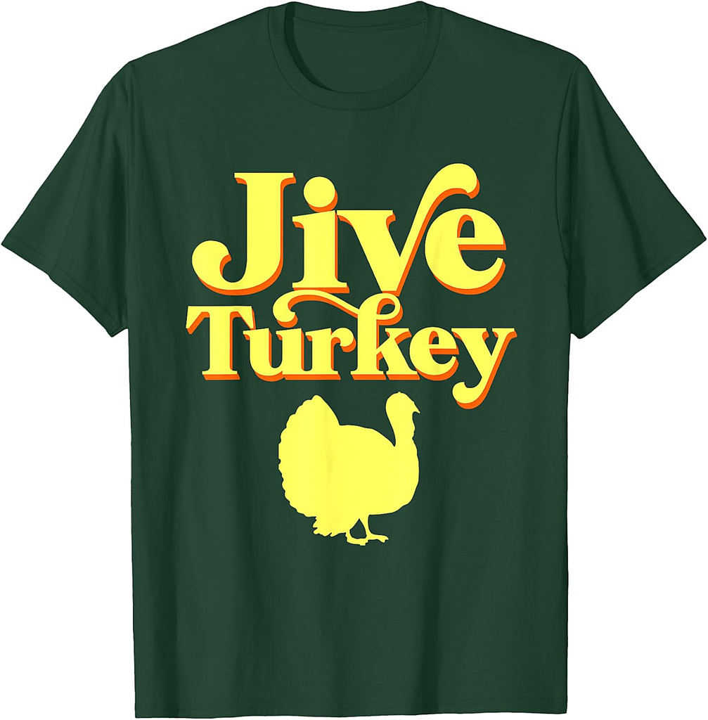 Funny Retro Jive Thanksgiving Turkey T-Shirt