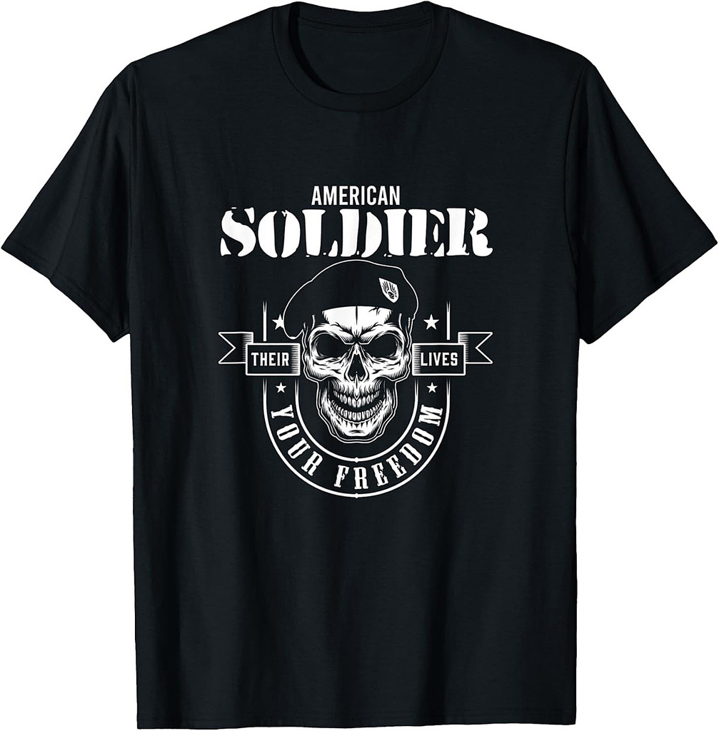 American Soldier Military Army Veteran Freedom Battlefield T-Shirt