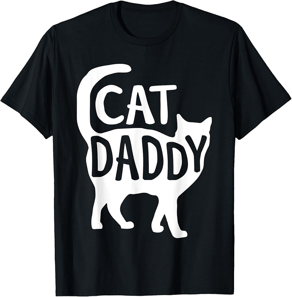 Best Cat Dad Fathers Day Men Kitty Daddy Papa T-Shirt