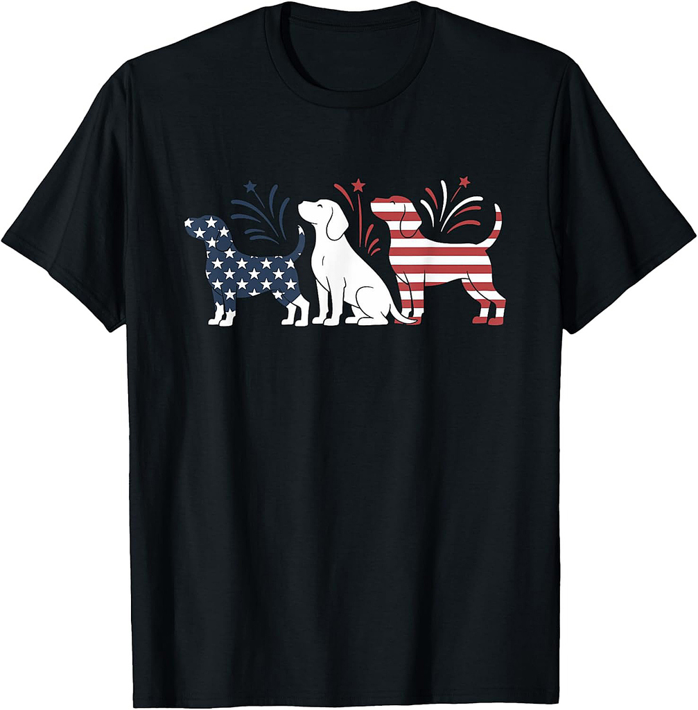 Beagle 4th of July USA Patriotics T-Shirt