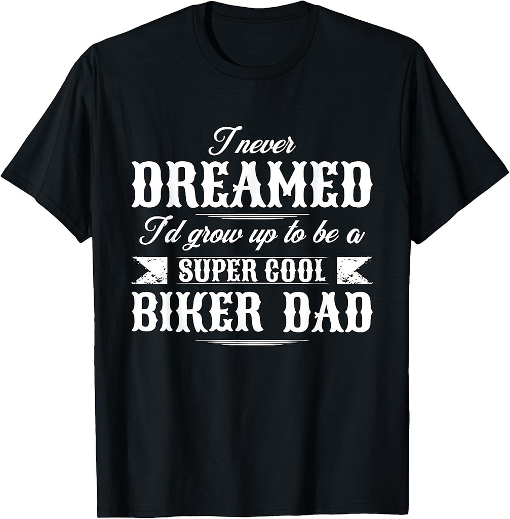 Motorcycle Dad Biker Vintage Father T-Shirt
