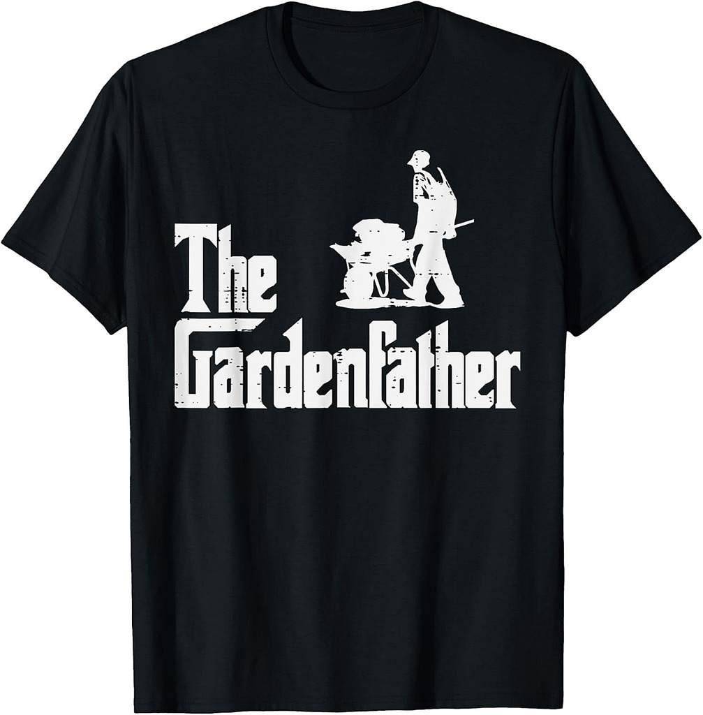 Gardening The Gardenfather Funny Movie Pun Fathers Day T-Shirt