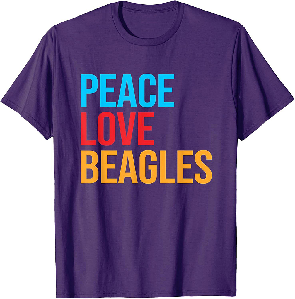 Peace Love Beagle T-Shirt