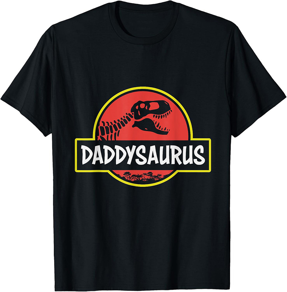 Funny Daddysaurus Rex Dinosaur Dad Jurassic Father's T-Shirt