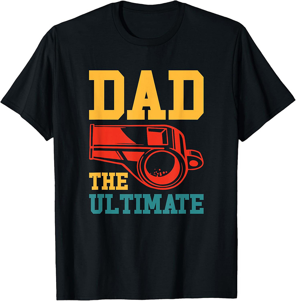 Fathers Day Sports Dad Ultimate Baseball Football Coach T-Shirt