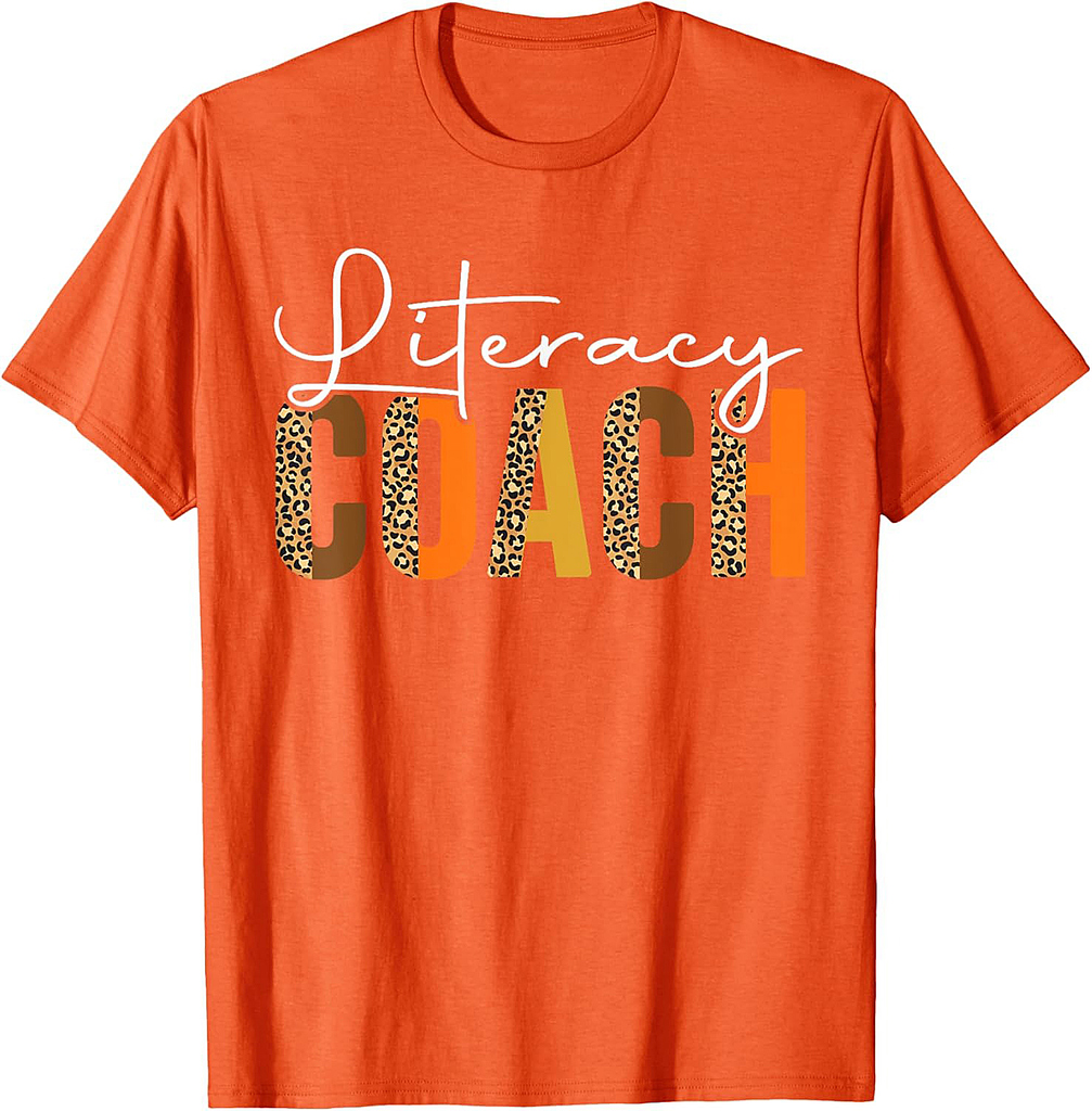 Autumn Fall Literacy Coach Shirt, Thanksgiving Leopard Squad T-Shirt