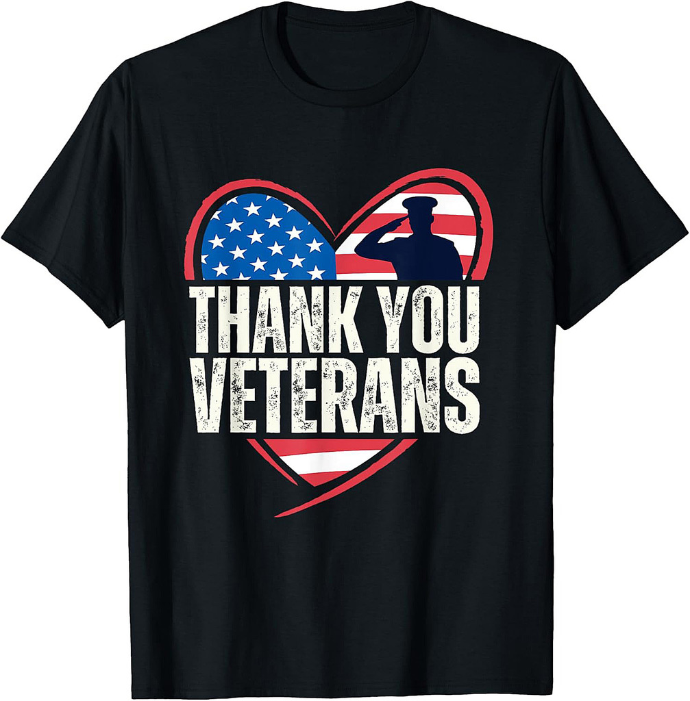 Thank You Veterans Day Memorial Day Partiotic Military Usa T-Shirt