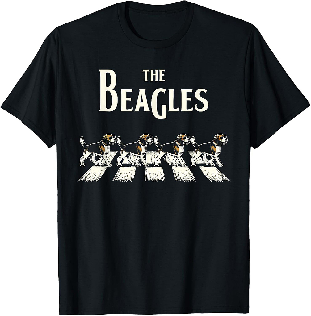 The Beagles Funny Retro Music Men Women Funny Beagles T-Shirt
