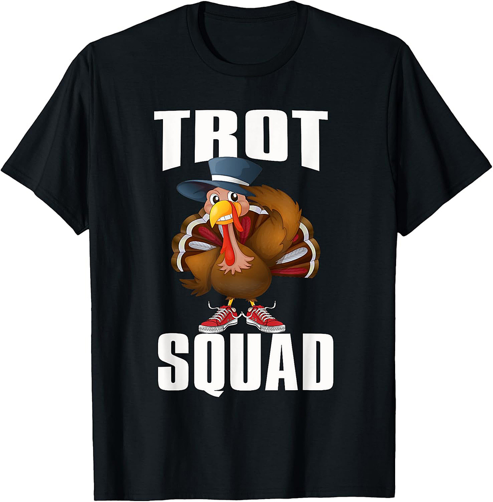 Thanksgiving Trot Squad Running 5k Race Turkey Trot T-Shirt