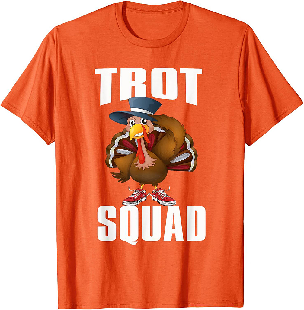 Thanksgiving Trot Squad Running 5k Race Turkey Trot T-Shirt
