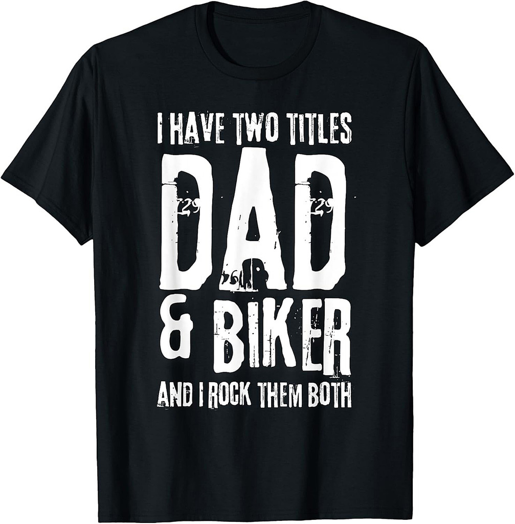 Biker Dad Father Day Biker Motorcycle Fathers T-Shirt