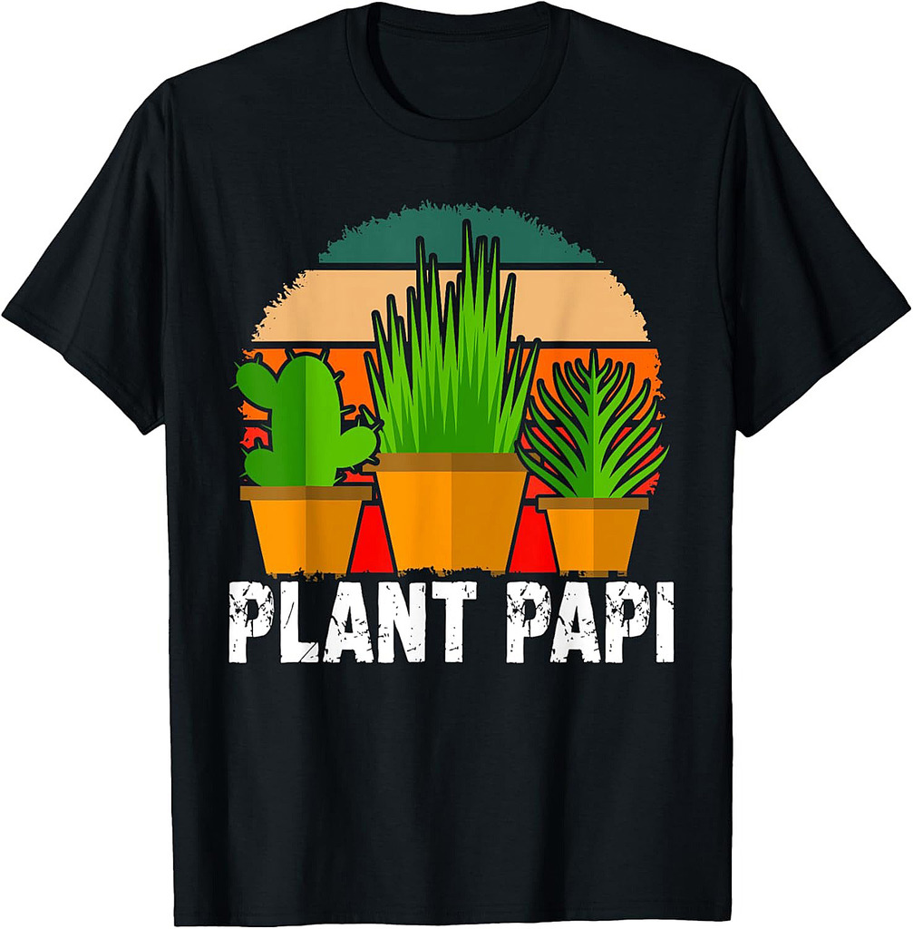 Plant Papi Daddy Father Gardener Gardening Father’s Day T-Shirt