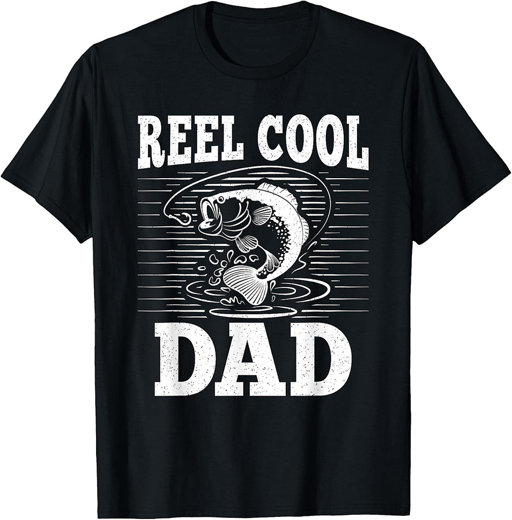 Reel Cool Dad Funny Fishing Men Father T-Shirt