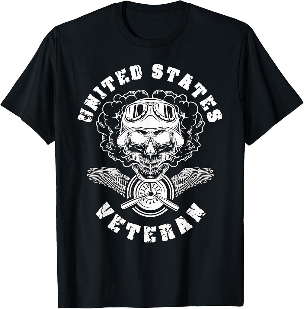 United States Veteran Army Skull Proud Soldier USA T-Shirt