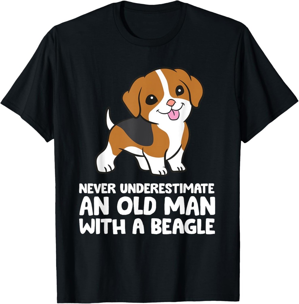 Never Underestimate An Old Man With A Beagle T-Shirt