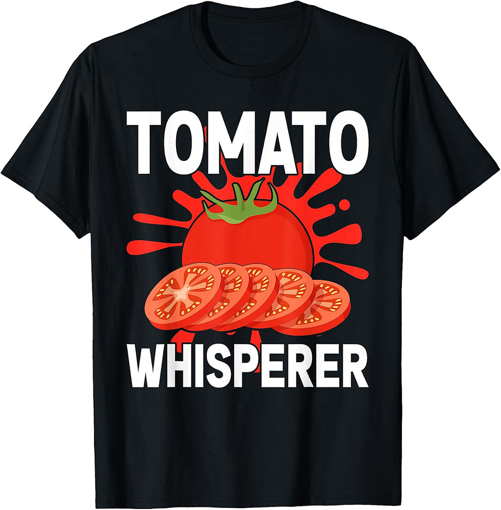 Tomato Whisperer Fathers Day Gardening Dad-dy Dada Gardener T-Shirt