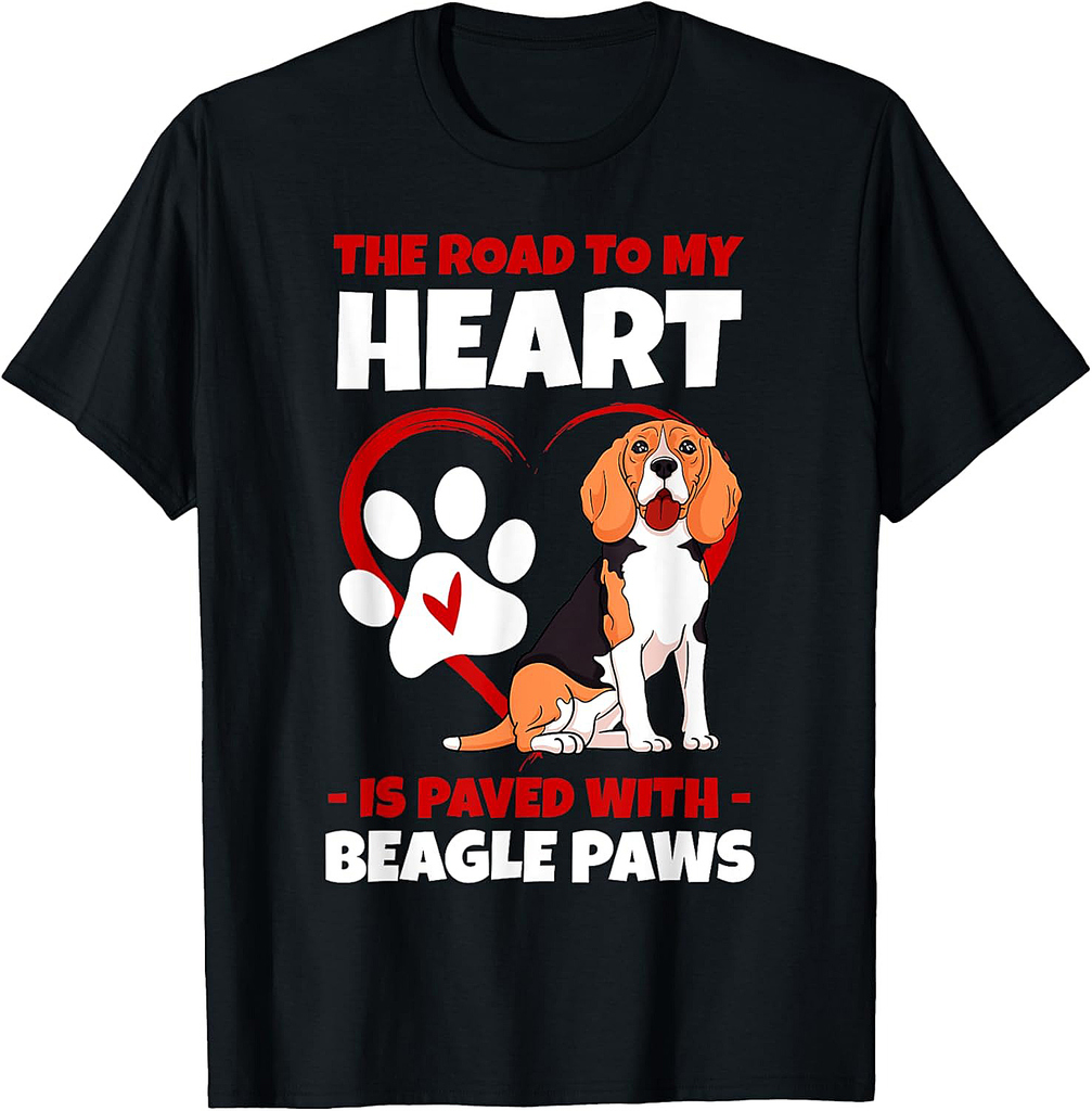 Beagle Paws Small Scent Dog Hunting Pet Owner Breeder T-Shirt for Men Women Girls