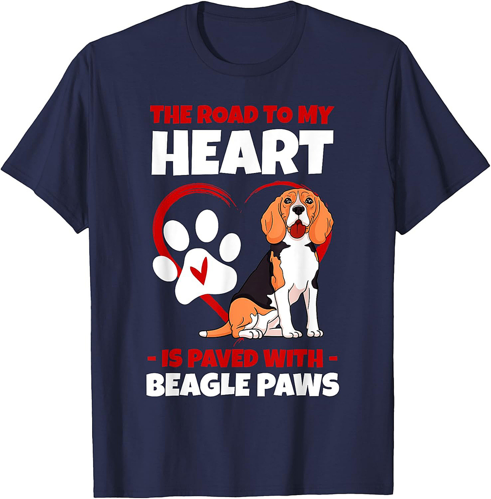 Beagle Paws Small Scent Dog Hunting Pet Owner Breeder T-Shirt for Men Women Girls