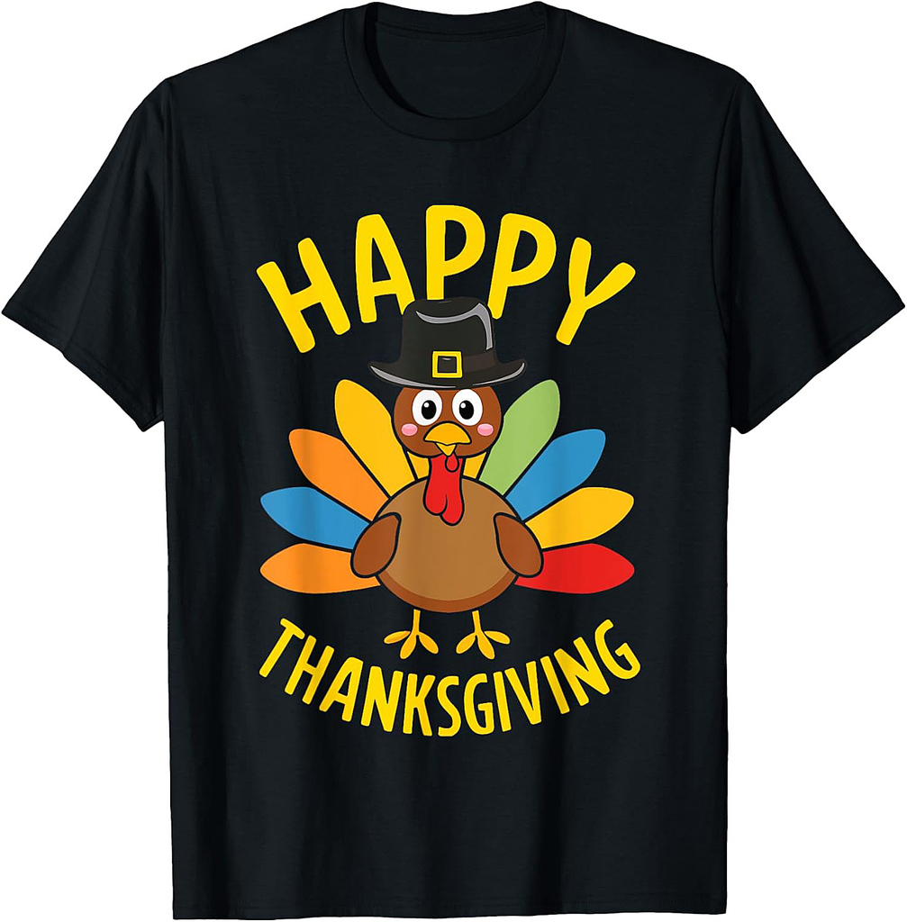 Happy Thanksgiving T Shirt Men Women Family Turkey Day T-Shirt