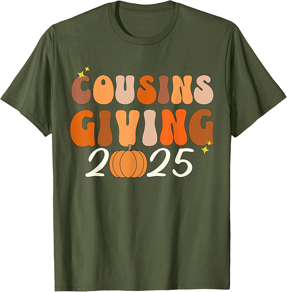 Cousins Giving 2025 Thanksgiving Matching Group T-Shirt