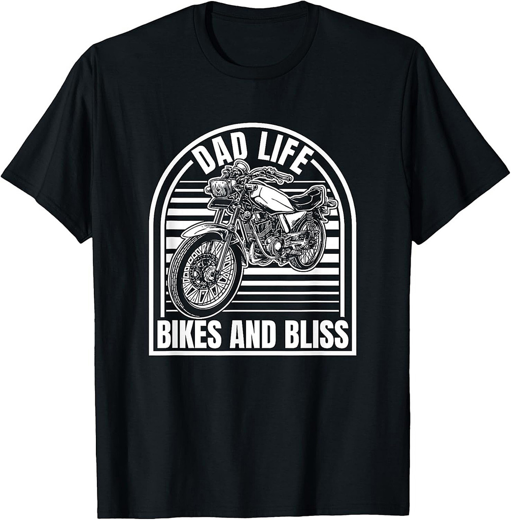 Motorbike Biker Motorcycle Dad T-Shirt