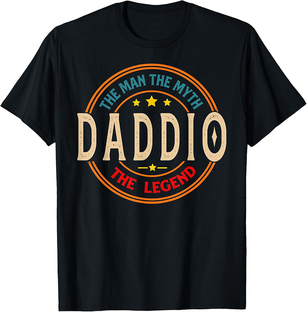 DADDIO The Legend The Man, Funny DADDIO Fathers Day T-Shirt