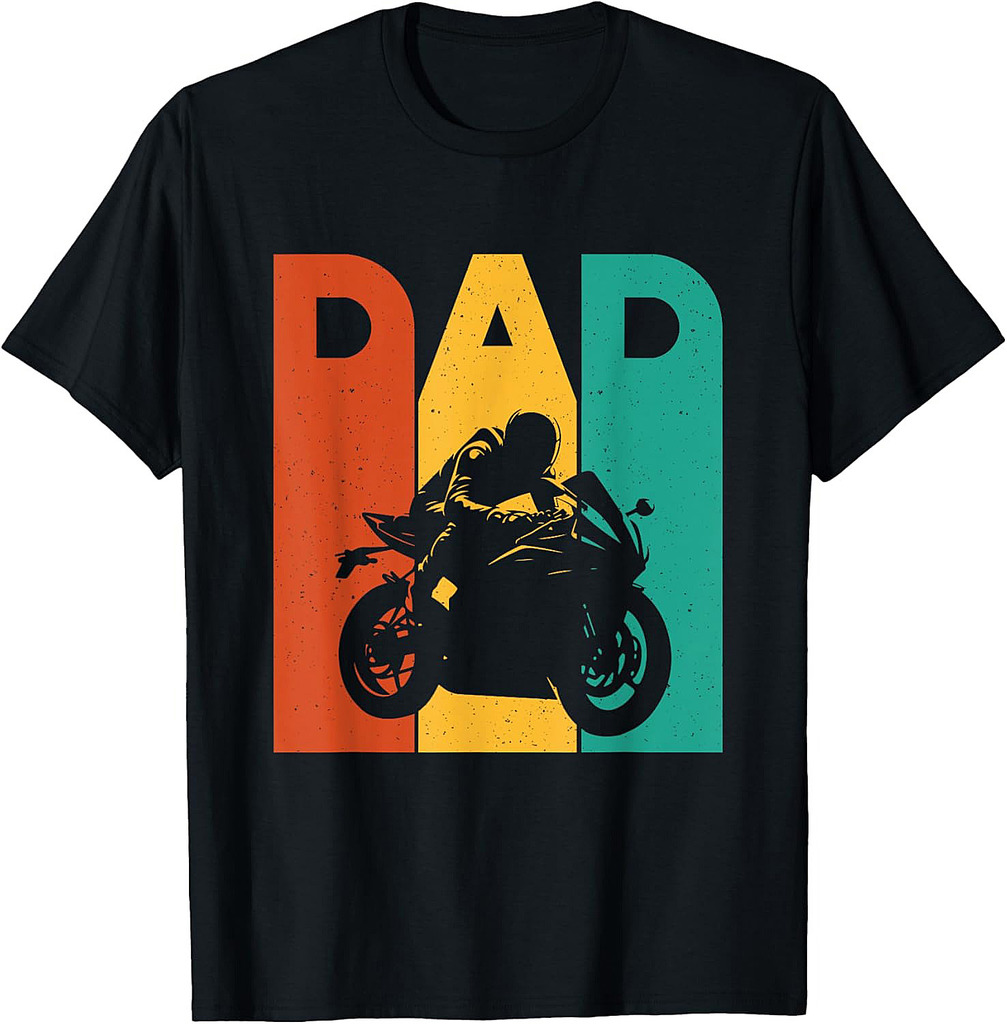 Dad  Biker Motorcycle Motorcycling T-Shirt