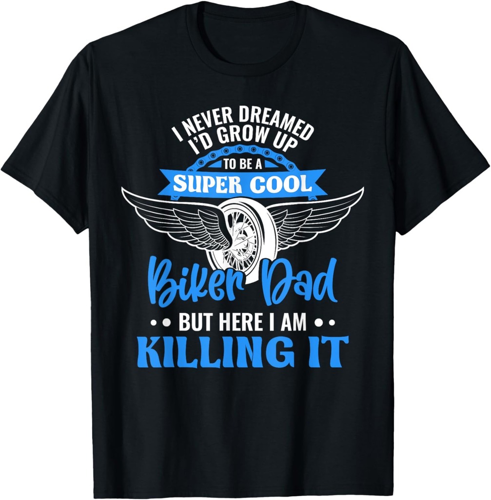 Motorcycle Shirt Dad Motorbike Graphic Funny Biker Dad T-Shirt