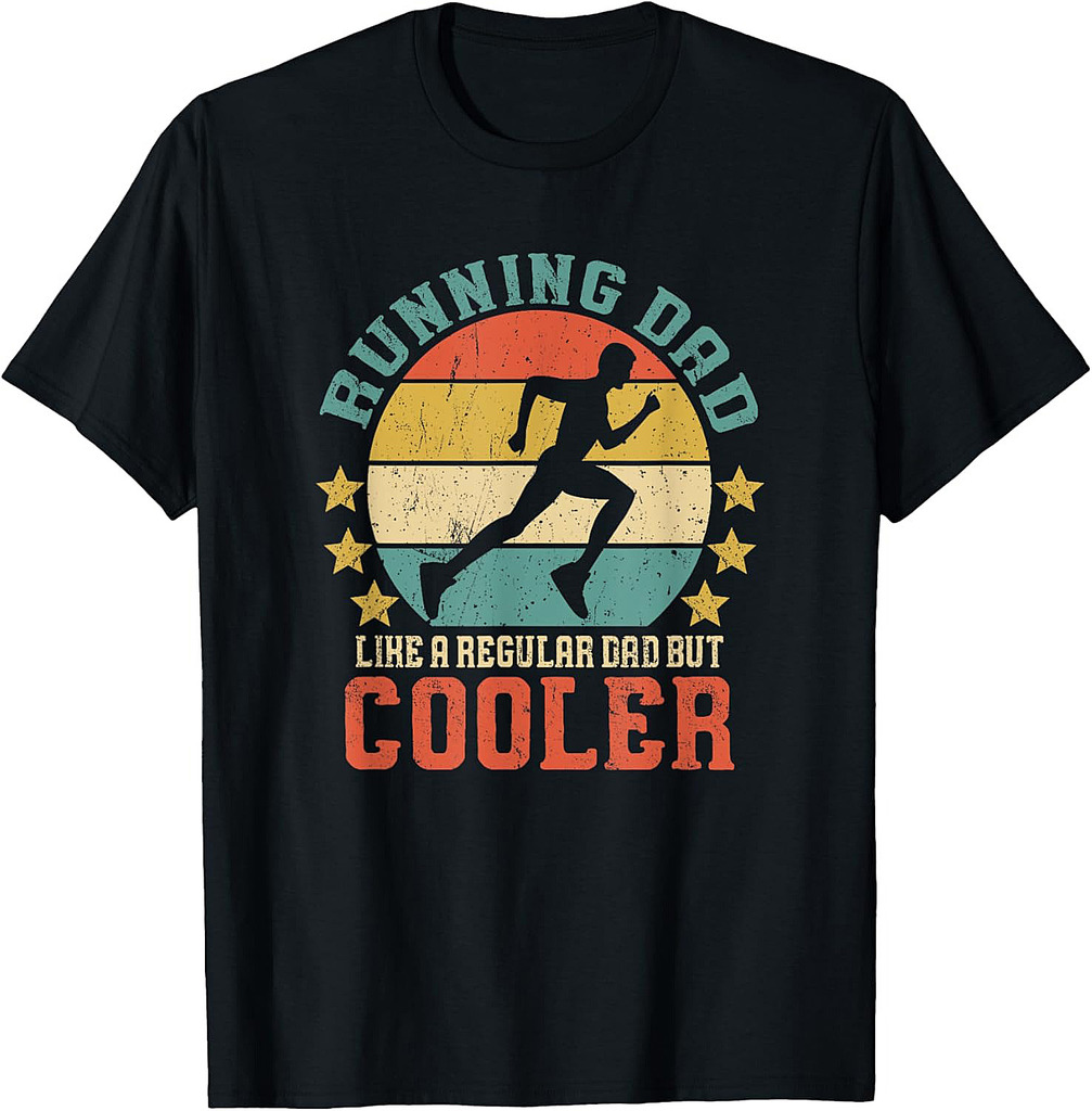 Running Dad Vintage Funny Marathon Runner Father's Day Gift T-Shirt