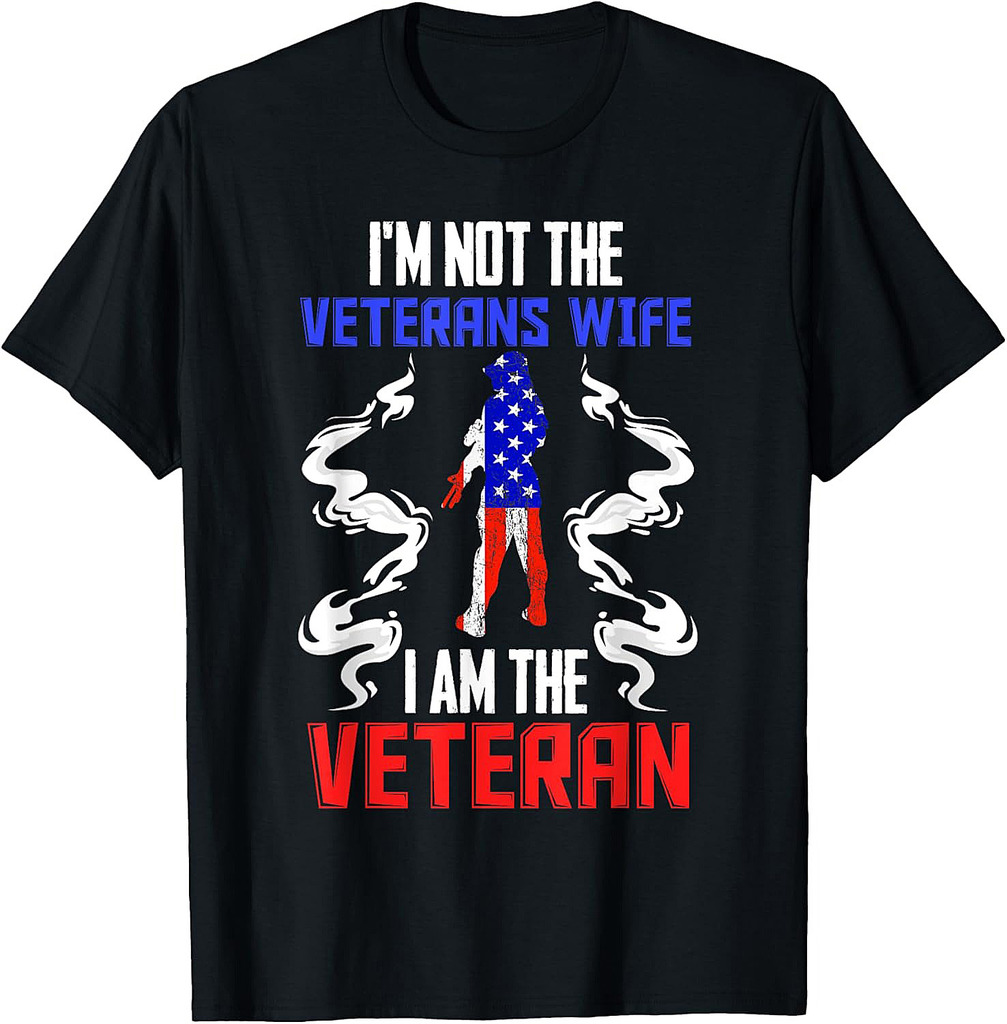 US Flag I'm not the Veterans Wife T-Shirt