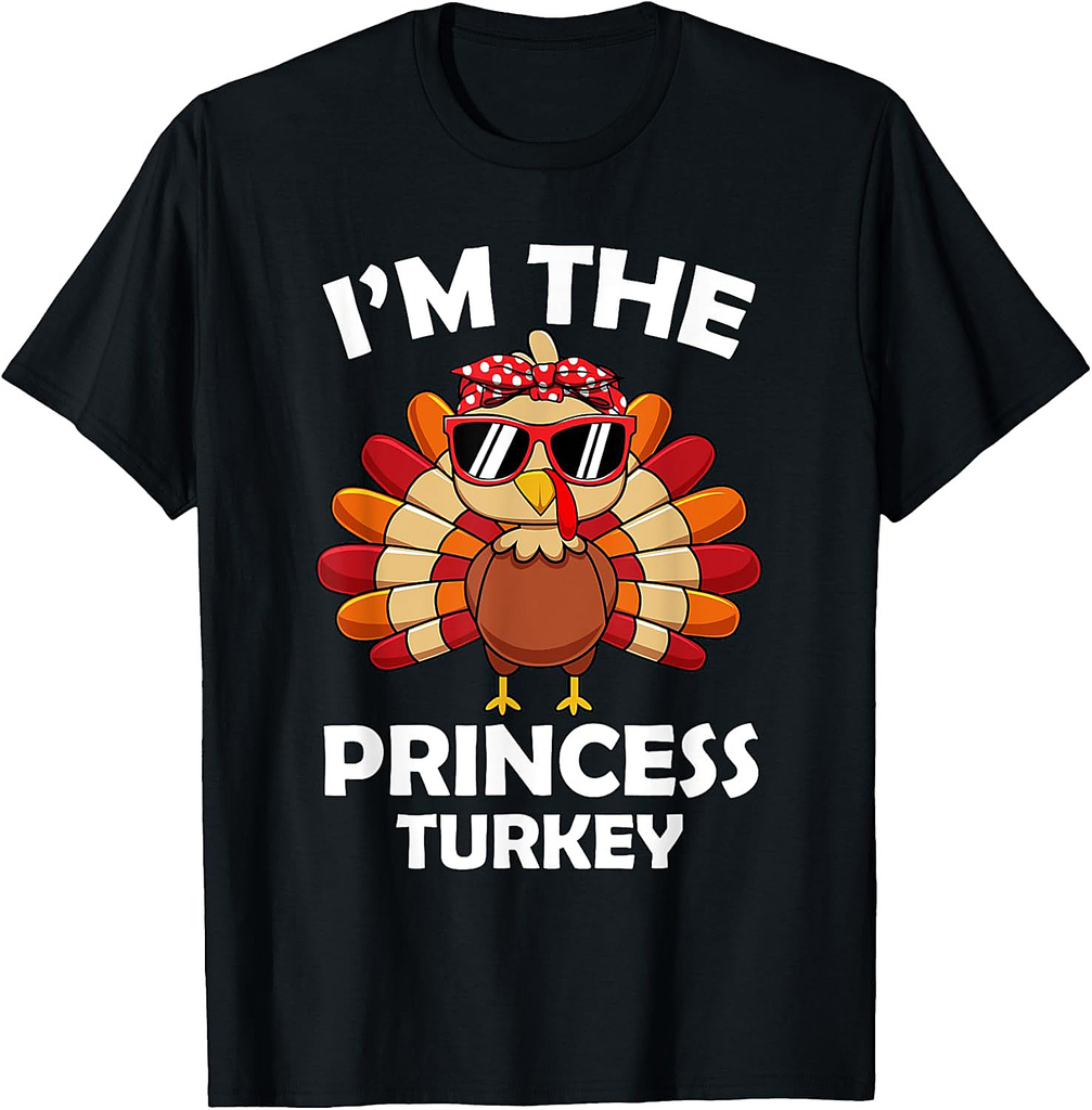 Princess Turkey Family Group Matching Thanksgiving Party T-Shirt