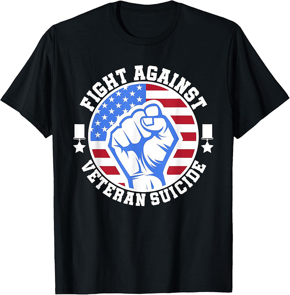 Fight Against Veteran Suicide Awareness Day T-Shirt