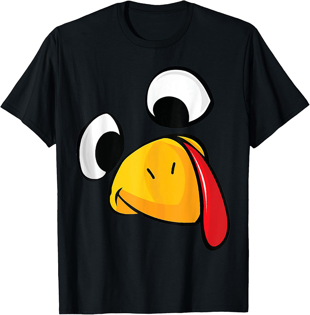 Thanksgiving Turkey Face Matching Family Shirt Cute T-Shirt