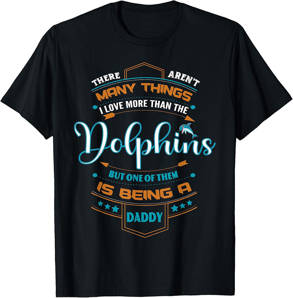 Vintage Dolphin Daddy Tshirts For Fathers Day Present T-Shirt