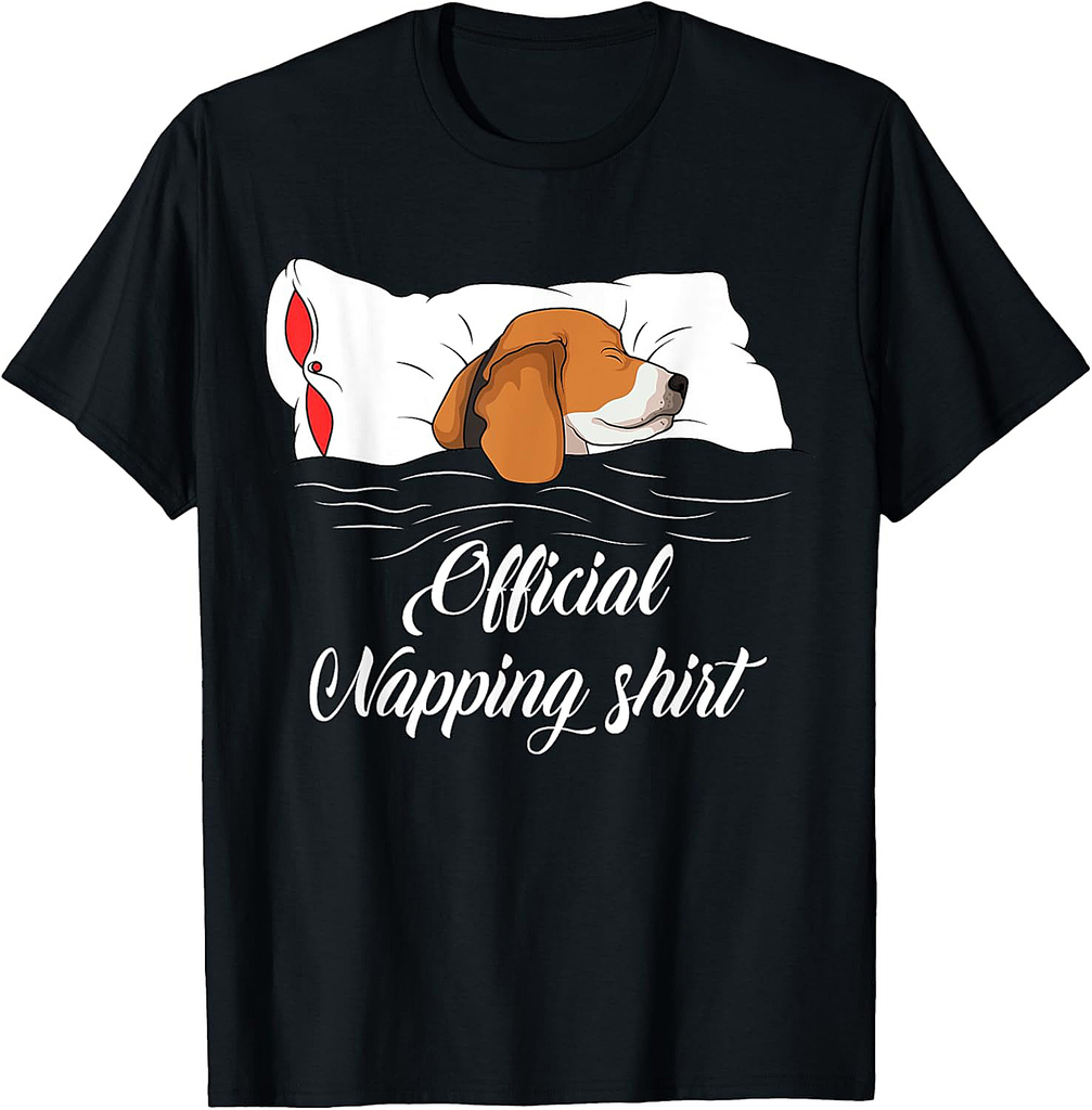 Sleeping Beagle Pyjamas Dog Lover Gift T-Shirt for Men Women Girls
