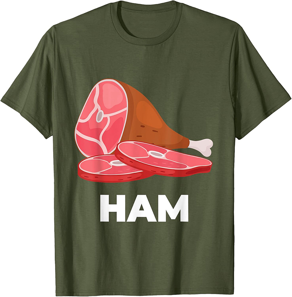 Ham Matching dishes food costumes Christmas thanksgiving T-Shirt