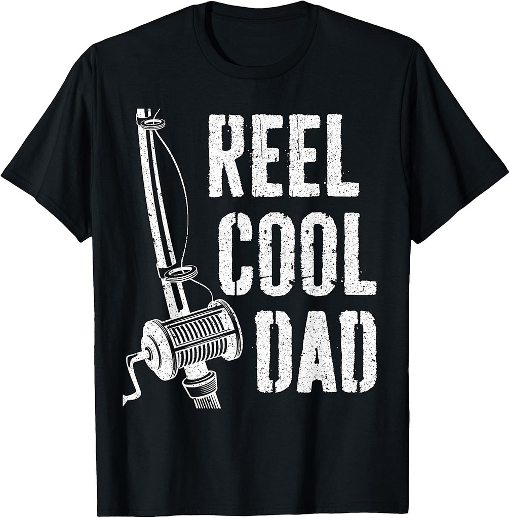 Reel Cool Dad Shirt Men Fisherman Fathers Day T-Shirt