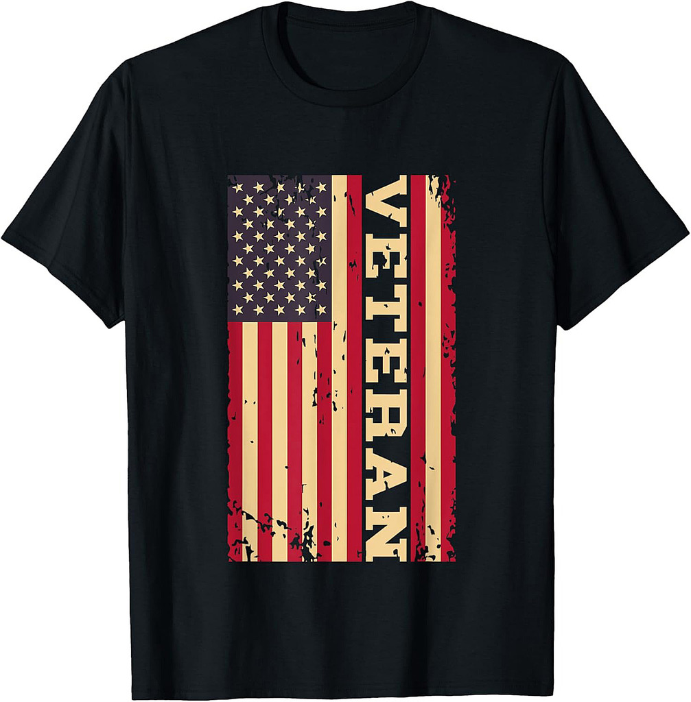 Veteran Veterans Day USA United States America American Flag T-Shirt