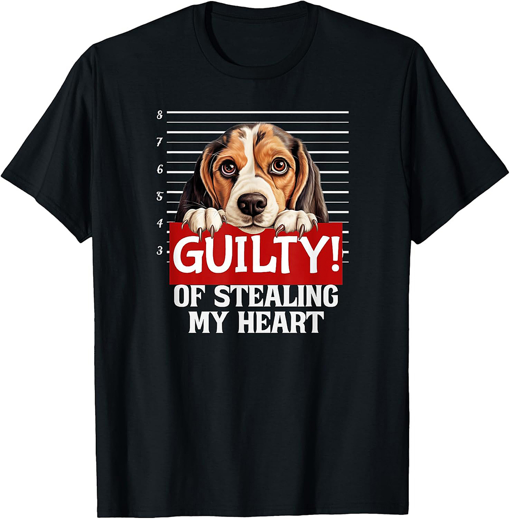 Funny Beagle Dog Breed Guilty Fur Baby Pet Friend T-Shirt