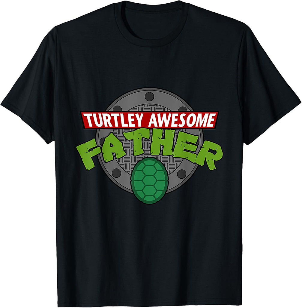 Turtley Awesome Father Awesome Fathers Day T-Shirt