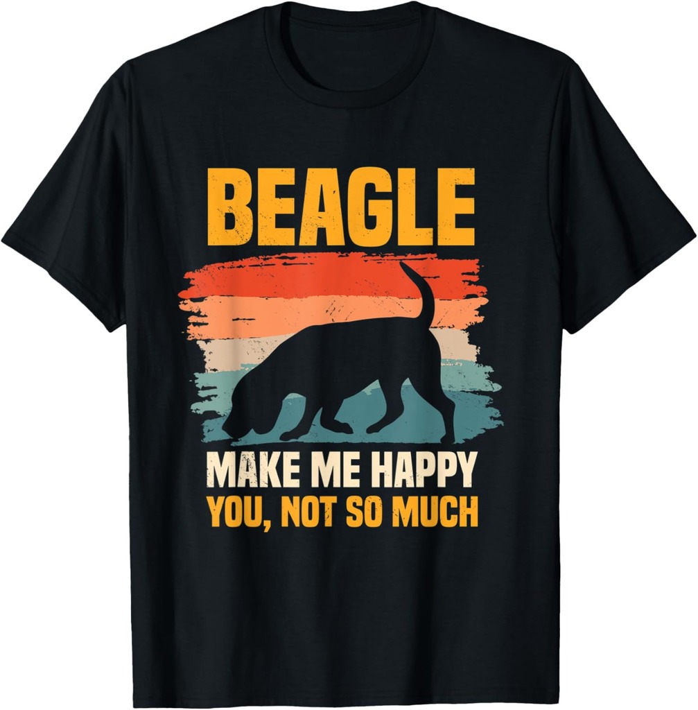 Beagle Retro Vintage Small Scent Dog Hunting Pet Breeder T-Shirt for Men Women