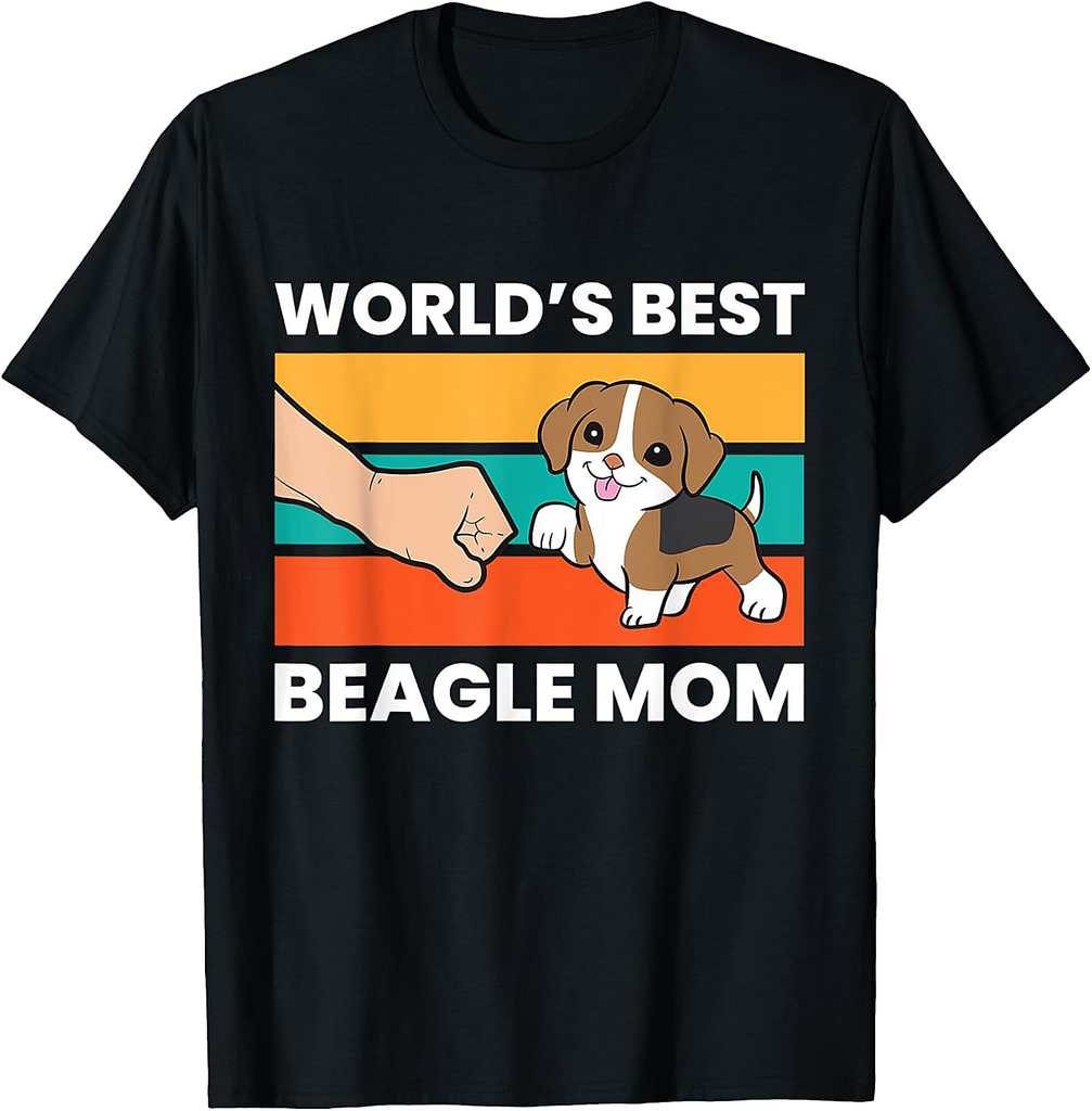 World's Best Beagle Mom Funny Pet Beagle Mama T-Shirt