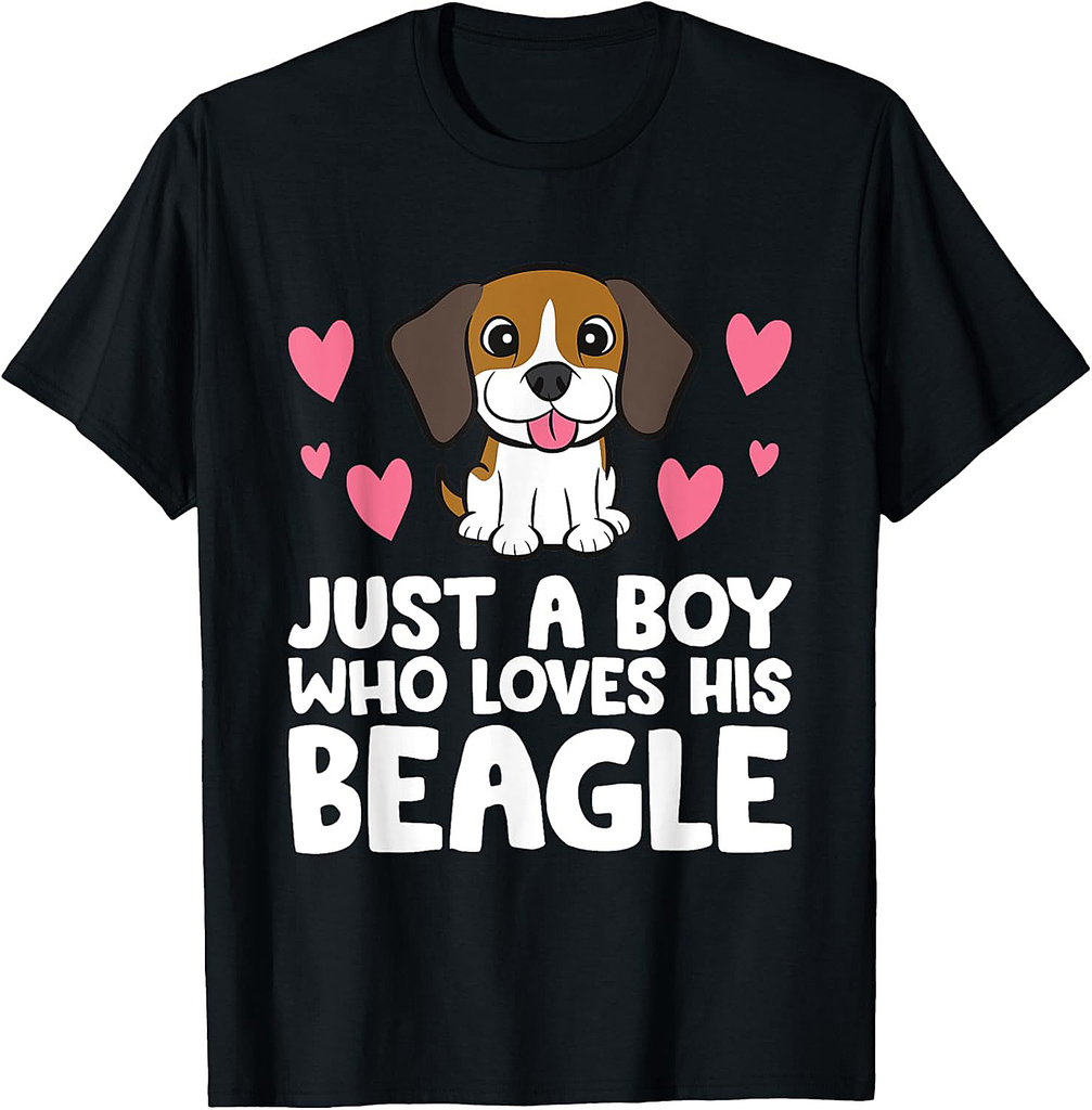 Just A Boy Who Loves His Beagle T-Shirt
