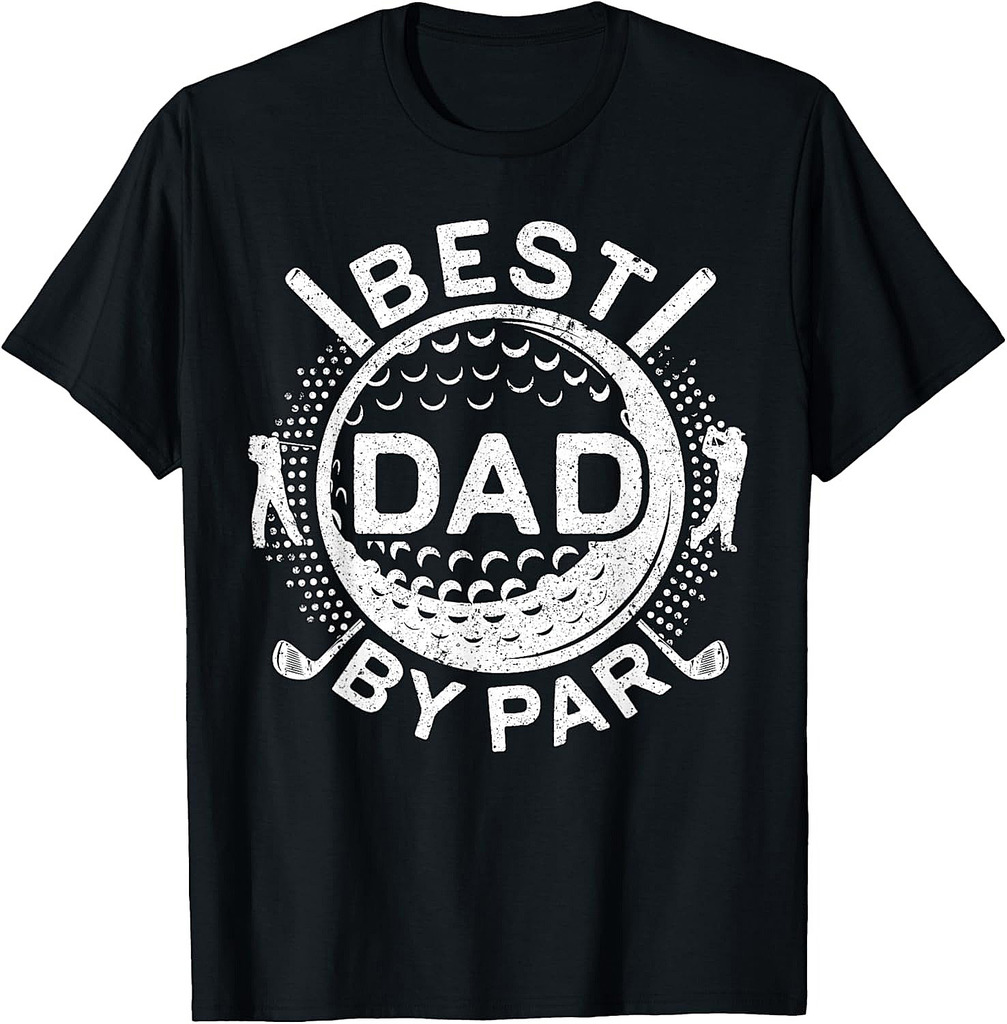 Best Dad By Par Shirt Golfing Dad Men Golf Lover Fathers Day T-Shirt